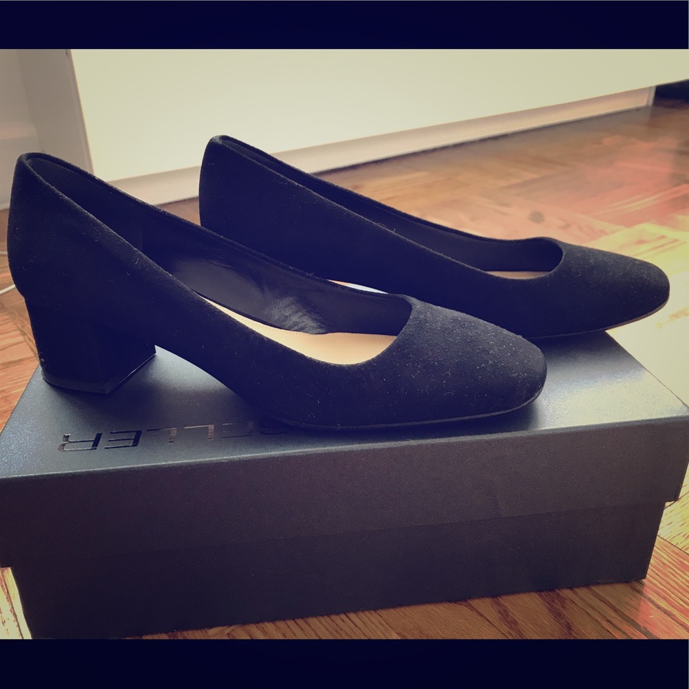 Suede chunk high heel Never Worn